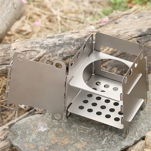 BC1116 healthy titanium foldable camping fire stove
