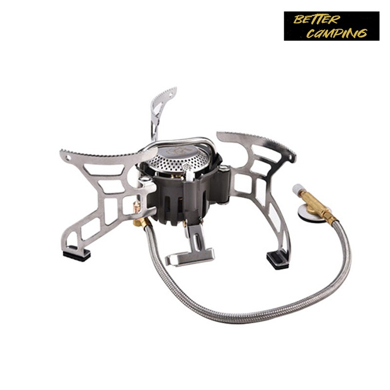 Better camping  Outdoor portable strong fire gas stove “firewheel” picnic large firepower stove, outdoor windproof stove, picnic stove