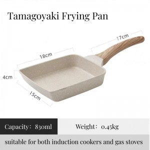 OEM Cheap Frying Pan Lid Manufacturers - BC Non-stick Coating Tamagoyaki Japanese Omelette Pan – Better