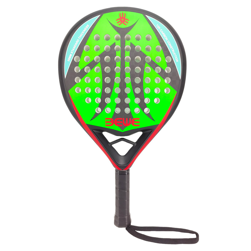 China Padel Tennis Indoor Supplier –  BEWE BTR-4027 MACRO 12K Carbon Padel Racket  – BEWE
