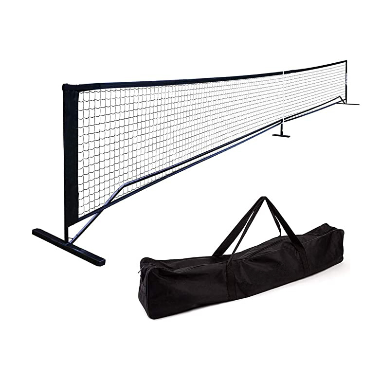 Rally Pickleball Factory –  Outdoor Driveway Portable 22ft Pickleball Net  – BEWE