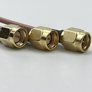 High Precision RF Coaxial Connector with coax cable