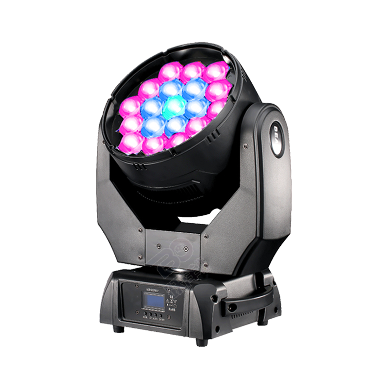 High Density Professional Mini Wash 19X15W Zoom Beam Wash Light LED Moving Head Featured Image