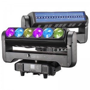 660DZ-Double Face 6x60W RGBW Pixel LED Moving Head Bar Light with Strobe