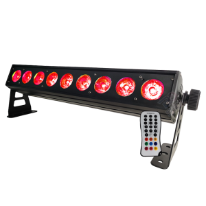 9*15W 6in1 RGBWA+UV Led rechargeable battery bar light with Wifi+ dmx Wireless+IR remote control
