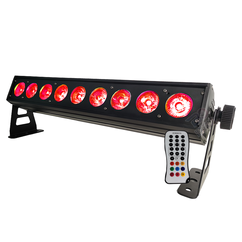 9*15W 6in1 RGBWA+UV Led rechargeable battery bar light with Wifi+ dmx Wireless+IR remote control Featured Image