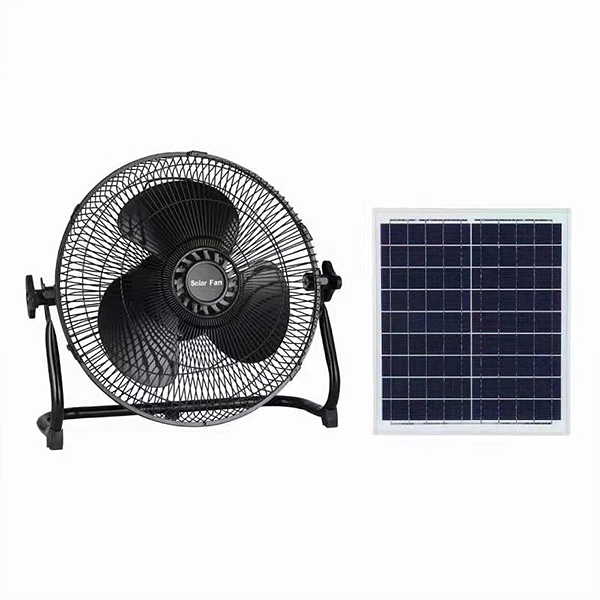 Wholesale Solar Powered Fan Hat Suppliers –  10 Inch 24w solar panel home portable stand rechargeable energy solar powered outdoor fans solar fan  – BeySolar