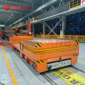 20 Ton Fabrication Steel Plate Rail Transfer Cart