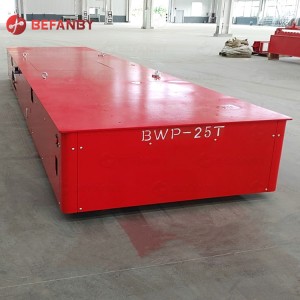 Factory Supply Click for Price-25t Electric Railway Transfer Cart with Operation Platform Material Handling Battery Powered Motorized Electric Transfer Vehicle