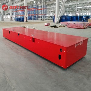 Factory Supply Click for Price-25t Electric Railway Transfer Cart with Operation Platform Material Handling Battery Powered Motorized Electric Transfer Vehicle