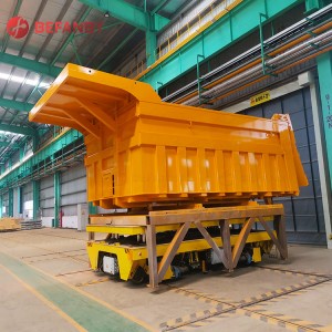 Heavy Duty Hydraulic Lift Rail Transport Trolley