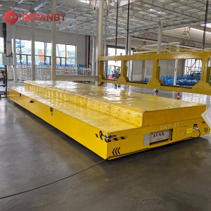 China Cheap Price 35 Ton Electric Powered Trackless Flat Cart