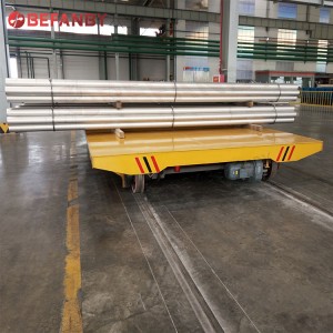 40 Ton Large Load Steel Pipe Rail Transfer Cart