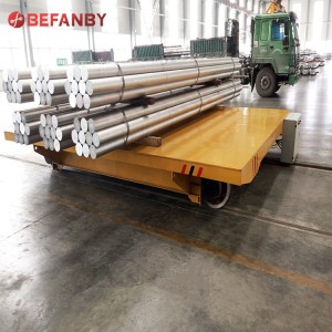 40 Ton Large Load Steel Pipe Rail Transfer Cart