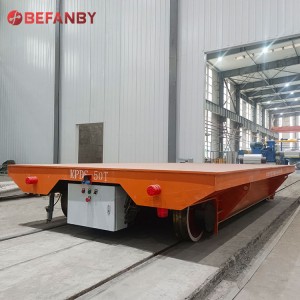 50T Heavy Duty Electric Rail Transport Cart