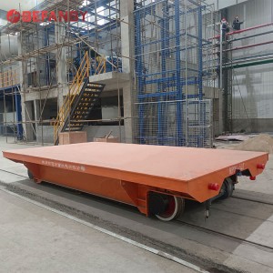 Hot-selling Industry Heavy Load Raw Material Electric Rail Transfer Cart