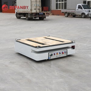 Factory Steerable Material Transfer Carts Transfer Trolley with Lifting Table