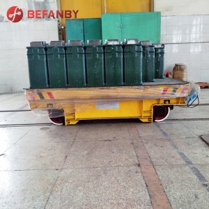 Cheap Price Steel Industry Transport Battery Rail Power Flat Transfer Cart