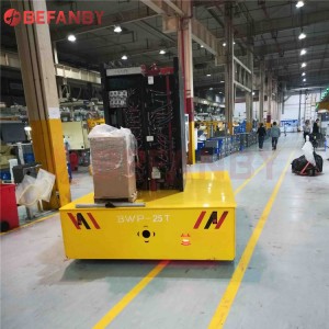 Hot sale Factory Heavy Duty 40T Electrical Trackless Transfer Trolley