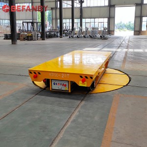 China Cheap price Motorized  Crossed Rail Handling Turntable Transfer Cart