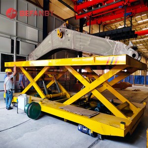 Factory 20 Ton Material Handling Hydraulic Lifting Transfer Cart