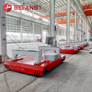 Factory Supply Metal Factory Transport  Electric Rail Transfer Cart