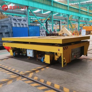 Heavy Duty Hydraulic Lift Rail Transport Trolley