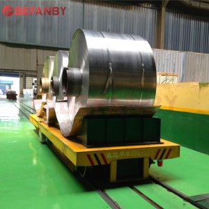 Cheap price Motorized  35 Ton Steel Coil Handling Electric Rail Transfer Cart