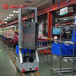 Steerable Warehouse Electric Rail Guided Cart RGV