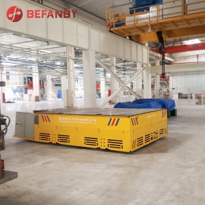 Battery 75 Ton Assembly Line Trackless Transfer Cart