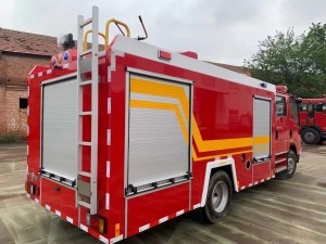 High-quality Isuzu water tank foam fire engine manufacturers 3500-liter fire engine