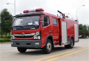 Good Quality China Fire Truck Dongfeng  4000liter Water-Foam Tank Fire Fighting Truck