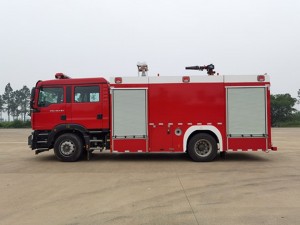High quality Compressed air foam fire engine Water Foam Fire Truck Fire Force Vehicle