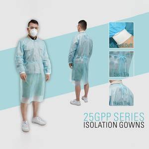 China Wholesale Masker N95 Factory Suppliers - 25g PP Material Isolation Gown – Binic