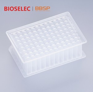 Excellent Chemical Resistance 2.2ml U Bottom Cell Culture 96 Deep Well Plate for Laboratory