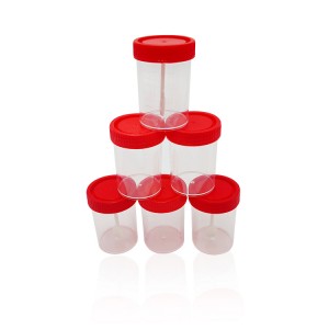 Medical PP Sample Cup Collection Sterile Lids Specimen Cups