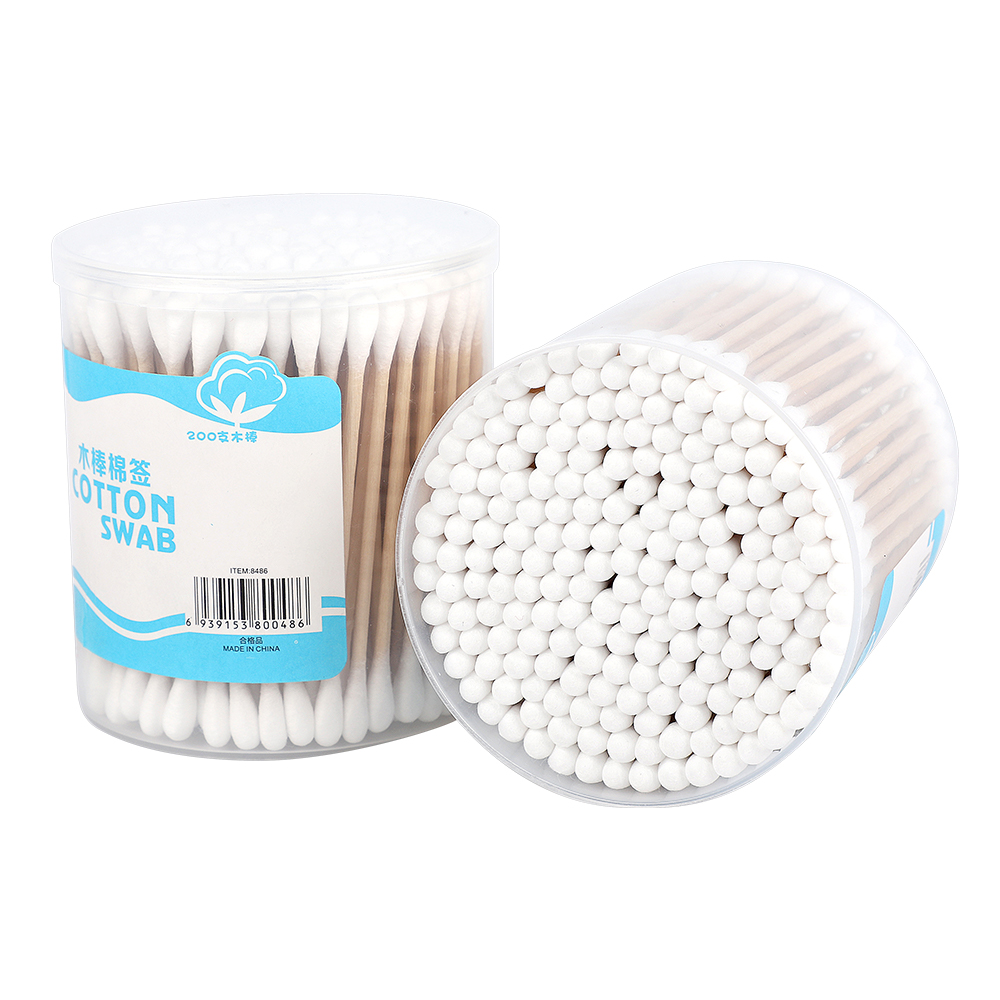 200pcs cheap ear cleaning beauty buds cotton swab bamboo/wooden stick coton swab bamboo Featured Image
