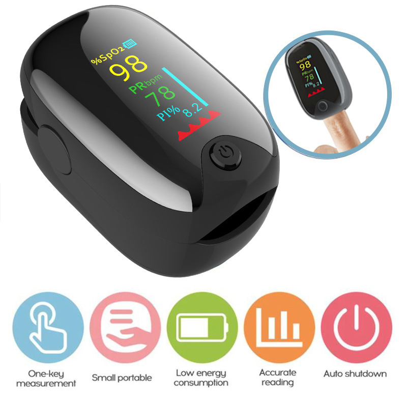 Wholesale Portable Rechargeable Handheld Blood Oxygen Monitor Digital Oxy Meter TFT Medical Kids Fingertip Pulse Oximeter Featured Image