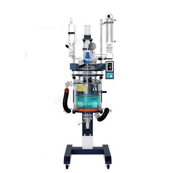 Biometer Chemical Lab Equipment LED Display Jacketed Glass Reactor