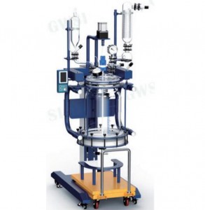 Biometer Lab Continuous Stirred-Tank Jacket Lifting Filter Glass Reactor