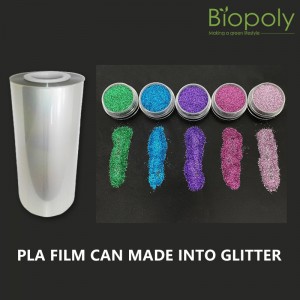 PLA film biodegradable glitter