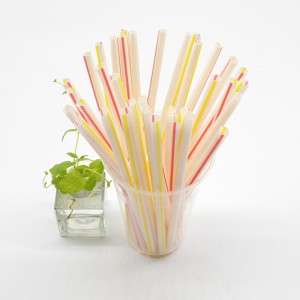 China Wholesale Compostable Milkshake Straws Supplier –  BPA Free Compostable PLA Disposable Drinking Straws Corn Plant Based Biodegradable Straws – Huiang