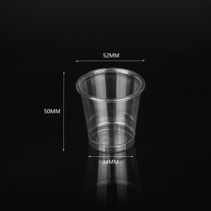 16oz 500ml PLA 98mm Disposable Plastic Transparent cup for cold coffee boba milk tea plastic cup
