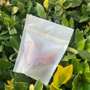 Certified compostable and biodegradable zipper storage bag
