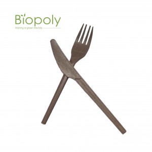 Disposable Compostable Coconut Cutlery Set 100% biodegradable cutlery Disposable Biodegradable Coir Fiber Eco Friendly for Party