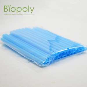 Biodegradable and Compostable PLA Drinking Black Plastic Straw Biopoly