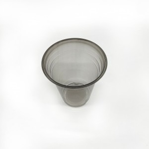 Disposable Biodegradable 12oz 16oz 20oz PLA Black Custom Plastic Cups With Lids