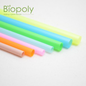 Eco Friendly Custom Logo Compastable PLA Drinking Straws