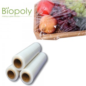 High quality PLA Biodegradable transparent pla food packaging fresh wrap cling film