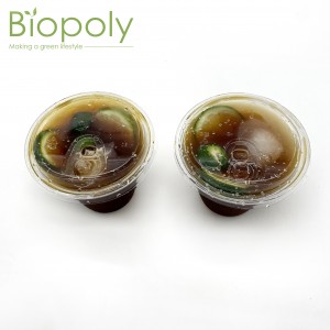 Biopoly Eco-friendly disposable 10oz plastic PLA cup with sip lid